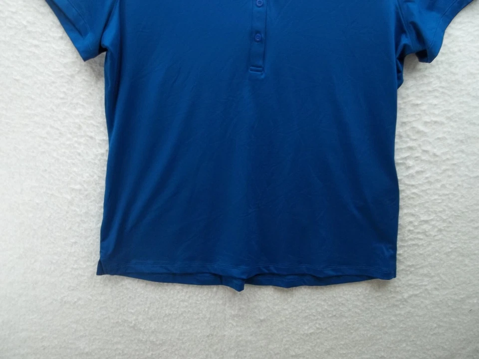 Under Armour Womens Blue Polo 1/2 Button Polyester Top Shirt Size XL - Image 3 of 4