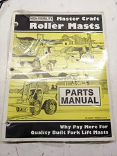 MASTER CRAFT HIGH VISIBILITY ROLLER MASTS PARTS MANUAL BOOK LIST