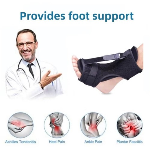 Férula nocturna para fascitis plantar tobillera ajustable protector para pies - Imagen 10 de 11