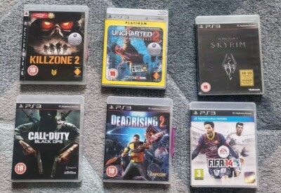 PS3 SPIELEPAKET RESTPOSTEN - Killzone, Skyrim, Uncharted 2, Dead Rising 2, Black Ops