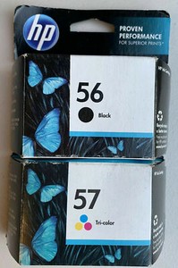 Genuine HP 56 57 Black/Color Ink Cartridge-NEW to HP5650 5505 7660 2550 Printer 725184712326 | eBay