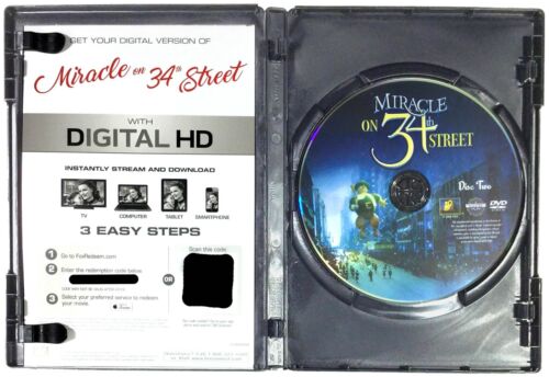 Miracle on 34th Street (DVD, 1947, Inc. Digital Copy) Like New ! Maureen O'Hara - Picture 3 of 3