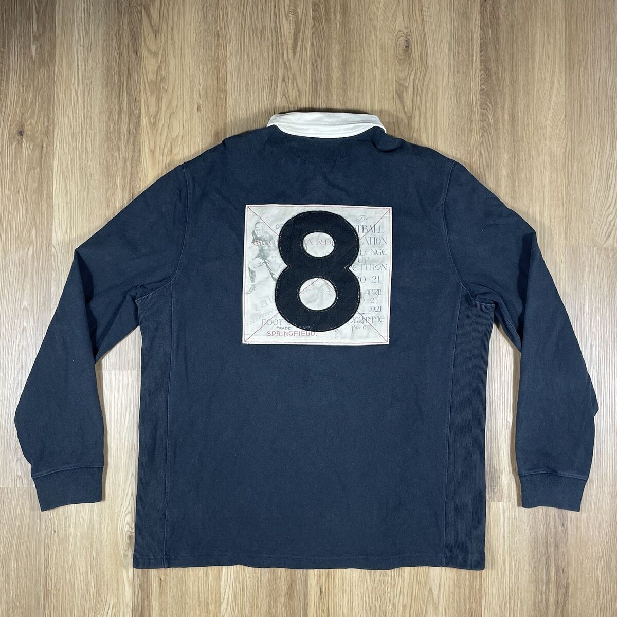 VTG Polo Ralph Lauren Rugby Football Long Sleeve Polo Shirt VTG Polo Ralph Lauren Rugby Football Long Sleeve Polo Shirt