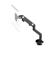 NEW M8 Humanscale Adjustable Monitor Arm - Black Bolt Through Table Desk Mount