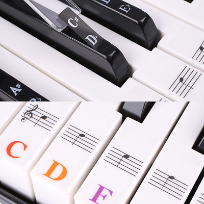 Keyboard Klavier Aufkleber Kinder Piano Stickers for Keys Keyboard Noten Aufkleb