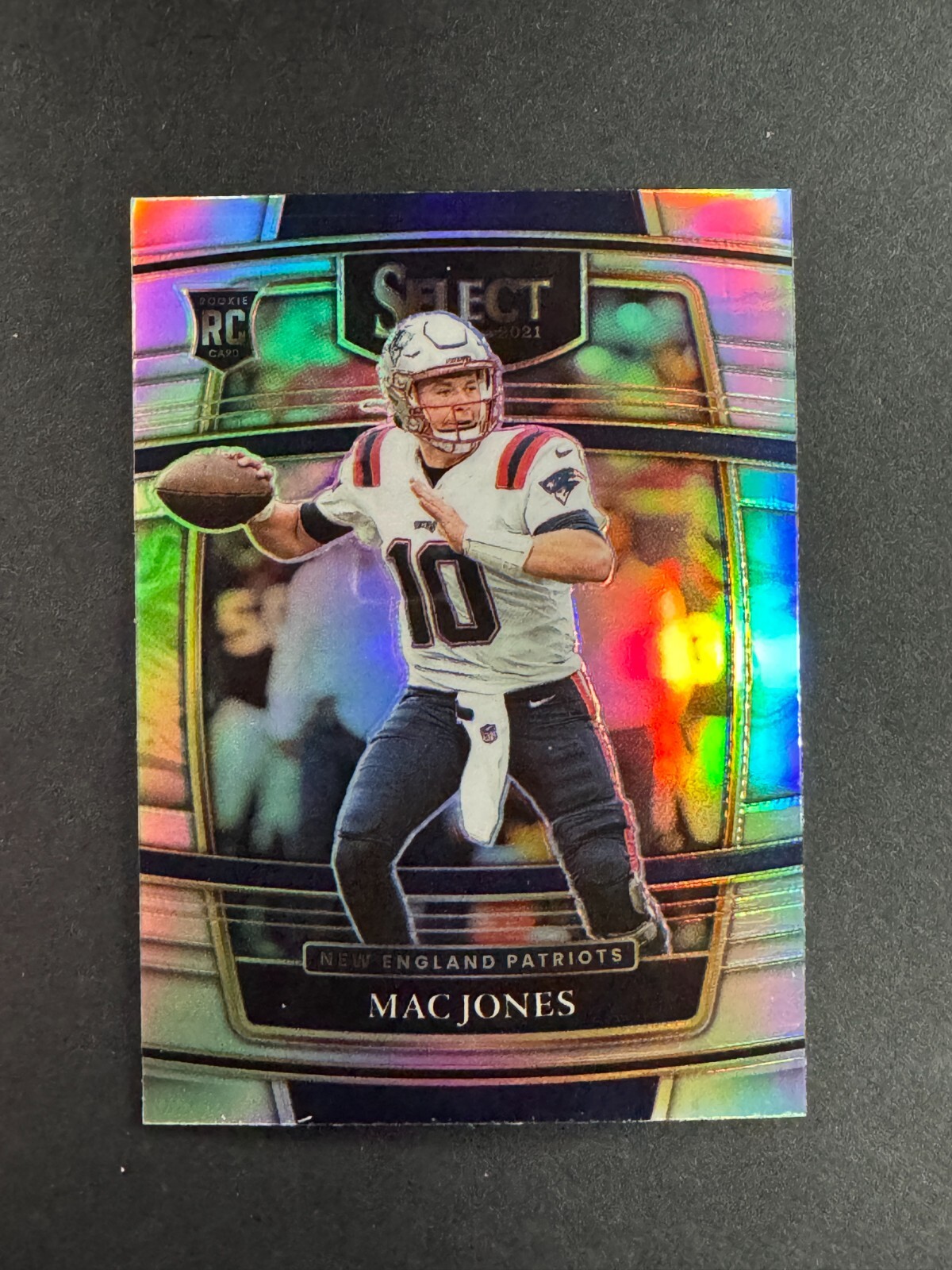 Mac Jones 2021 Panini Select Rookie Concourse Silver #51 Patriots
