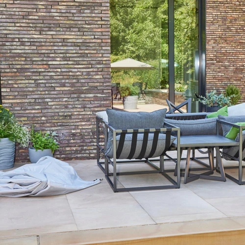 SIENA GARDEN AquaShield Loungehülle 240x220xH70cm hellgrau, 100% Polyester - Bild 8 von 12