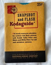 Vtg Kodak Snapshot and Flash Kodaguide Exposure Calculator with Envelope 25c