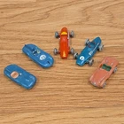 5 -Vanwall Dinky Toys Vintage Plastic Race Car Lot Aston Martin Jaguar Connaught