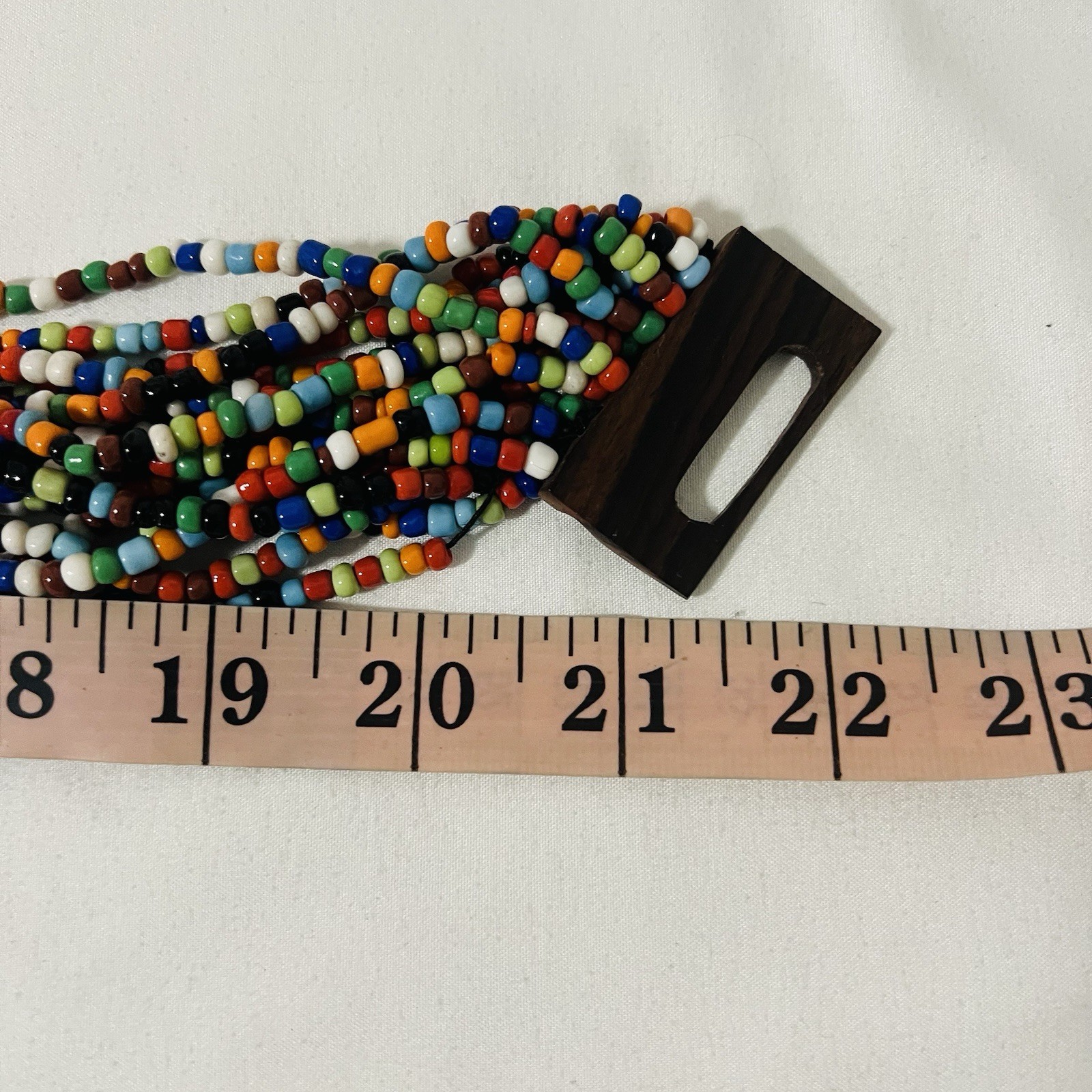 Multi 16 Strand Statement Beaded Rainbow Women’s … - image 5