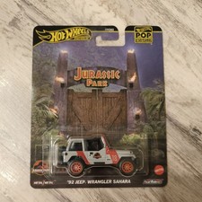 ✅Hot Wheels, 92 Jeep Wrangler Sahara,  Jurassic Park 