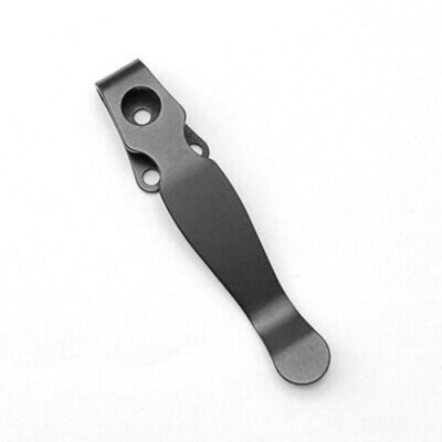 New Black portable Deep Carry Titanium Clip Back Clip for Spyderco Shaman Knife
