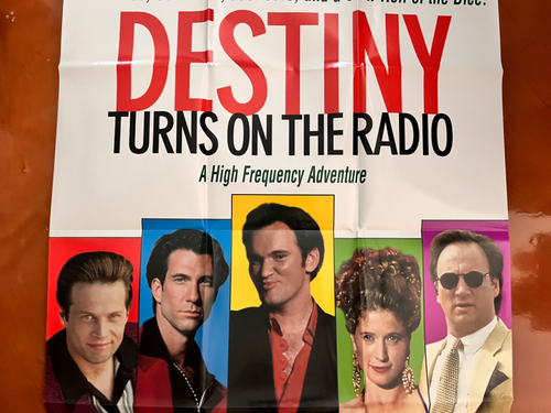 Póster de la película Destiny enciende la radio Tarantino 38,5 x 26,5 promoción plegado RARO - Imagen 7 de 12