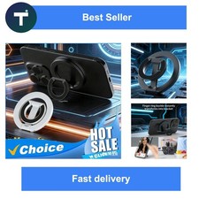 Magnetic Phone Ring Holder 360 Foldable Stand for MagSafe iPhone Samsung