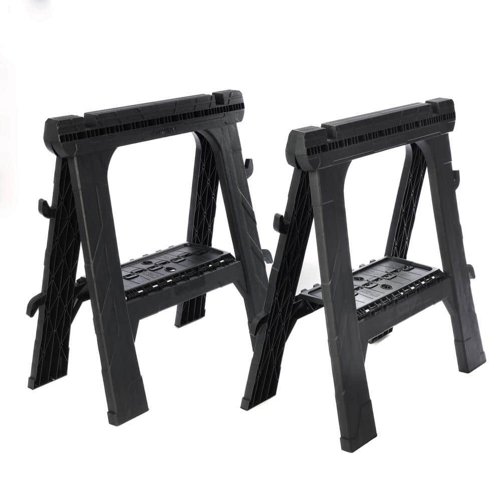 Husky 28 in. W x 31 in. H Folding Sawhorse (2-Pack) | eBay