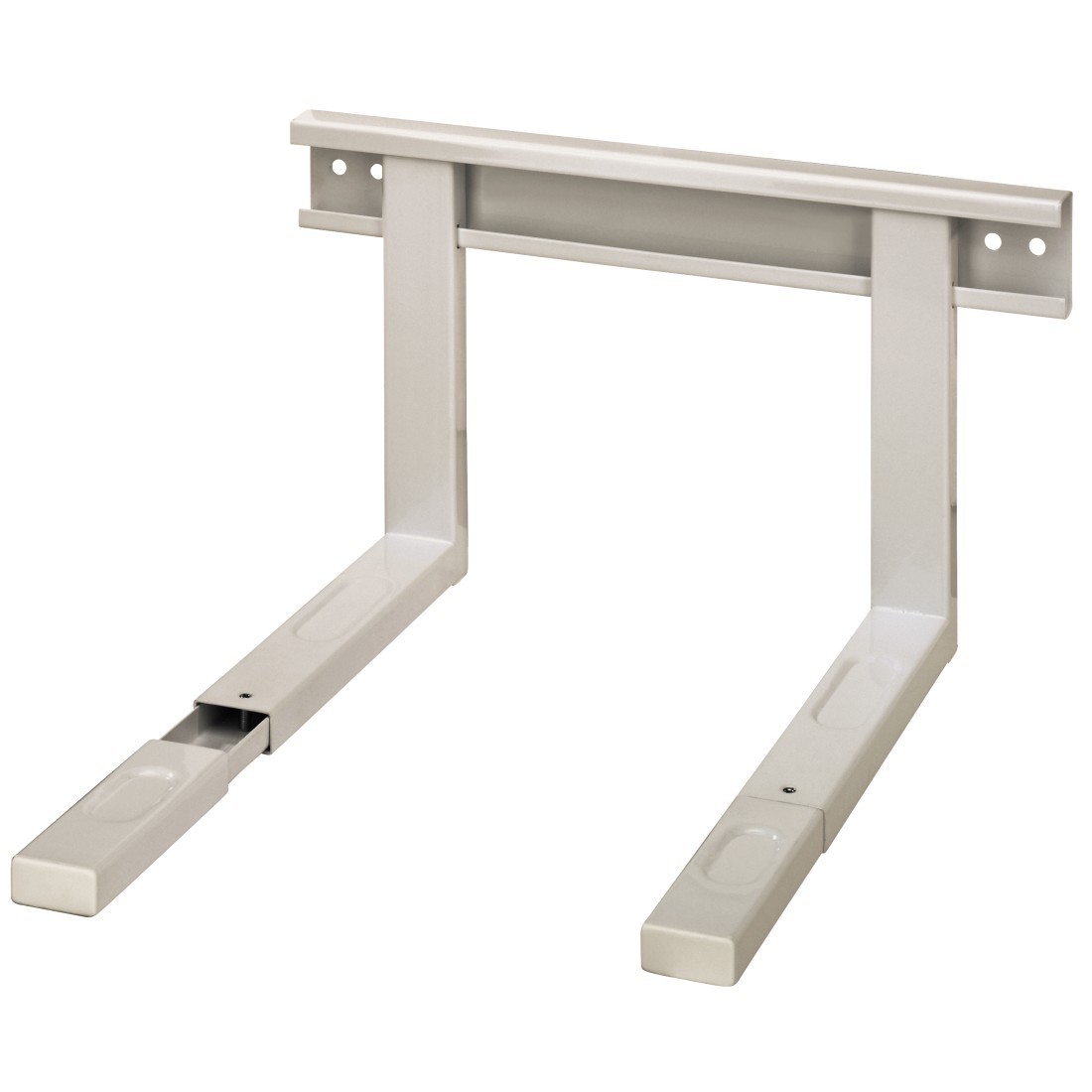 Support mural micro-ondes 30kg blanc pour cuisine