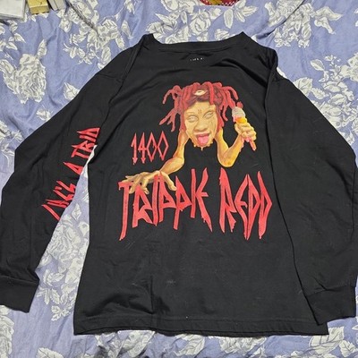 TRIPPIE REDD CONCERT SHIRT ADULT XL BLACK LONG SLEEVE 1400 LIFES A TRIP MENS