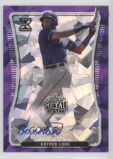 2020 Leaf Metal Draft Purple Crystals /10 Bayron Lora #BA-BL1 Auto 15r3