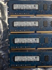 SK Hynix 16GB 4x4GB 2Rx8 PC3-12800U-11-12-B1 DDR3 RAM