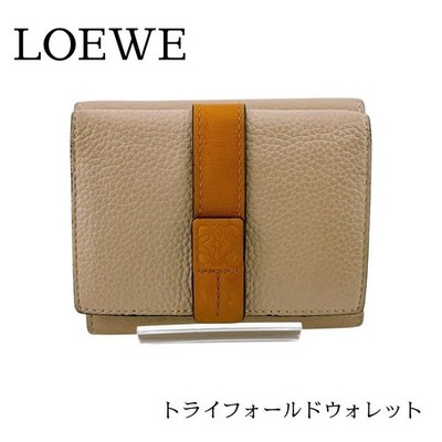 LOEWE Trifold Wallet Trifold Geldbörse Anagram Bicolor