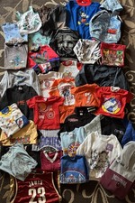 Vintage Kids Clothes Mixed Lot 35pc 1980s-2000s Sports Movie Nature Misc Bundle