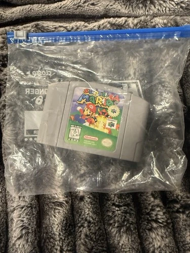 Nintendo Super Mario 64 Nintendo 64 Game Cartridge Platformer K-A Rated