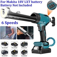 6 Speeds Electric Cordless Caulking Gun w/LED Light for Makita 18V LXT Battery