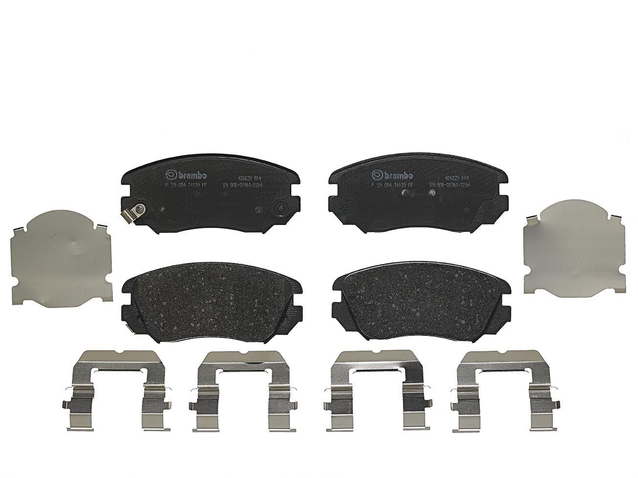 Brake Pads Set fits CHEVROLET MALIBU V300 2.4 Front 2012 on Brembo 13237750 New - Image 42