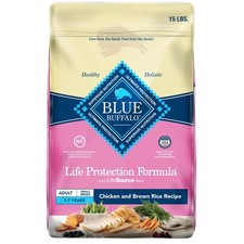 Blue Buffalo Life Protection Formula Adult Small 15 Pound (Pack of 1), Brown  4.67 per pound
