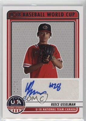 2023 Panini USA Baseball Stars & Stripes 31/72 Reece Usselman #U18-RU Auto tj1