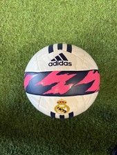adidas Real Madrid Club Ball Size 5 - White/Pink/Navy Blue