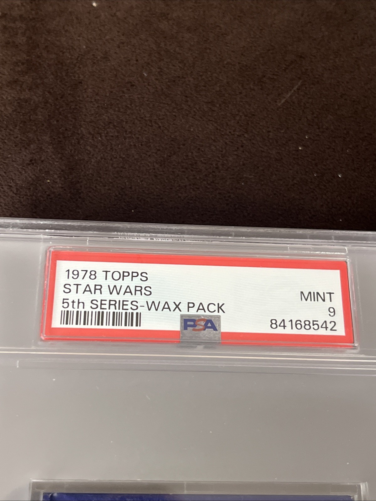 1978 Topps Star Wars 5th Series Graded Wax Pack PSA 9 MINT-This Is My Only PSA 9 view 2