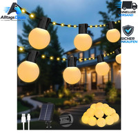Solar Lichterkette 10M 100 Leds G40-GlüHbirnen Wasserdicht Usb/Solar Outdoor
