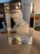 Elvis Presley  Glas Quader/Massiv