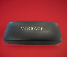 Versace Eyeglasses Sunglasses Hard Case Black Logo Protective Storage Box L3