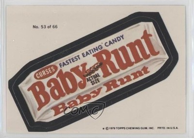 1979 Topps Wacky Packages Rerun Series 1 Baby Runt (One Star) #53 0t5
