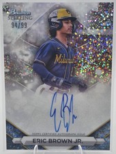 2023 Bowman Sterling Eric Brown Jr. #PA-EB Prospect Auto Speckle Refractor /99