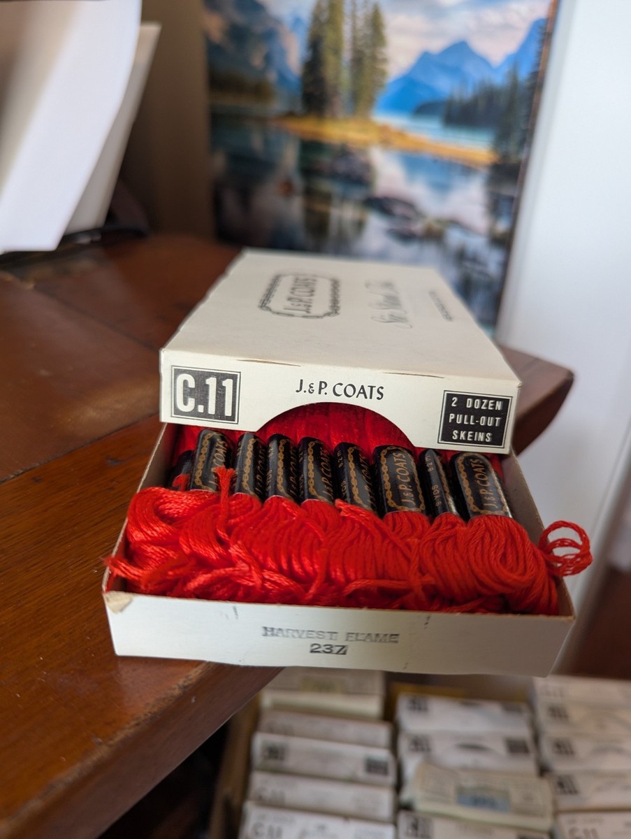 JP Coats Embroidery Floss Box of 24 - Harvest Flame 237 | eBay