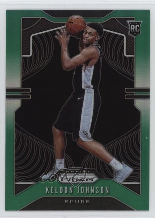 2019-20 Panini Prizm Rookie Green Prizm Keldon Johnson #273 1m5u