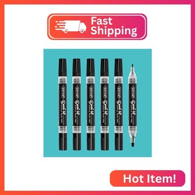ZEYAR Dual Tip Acrylic Paint Pens, Medium Tip and Extra Fine Tip, Water Based Ac