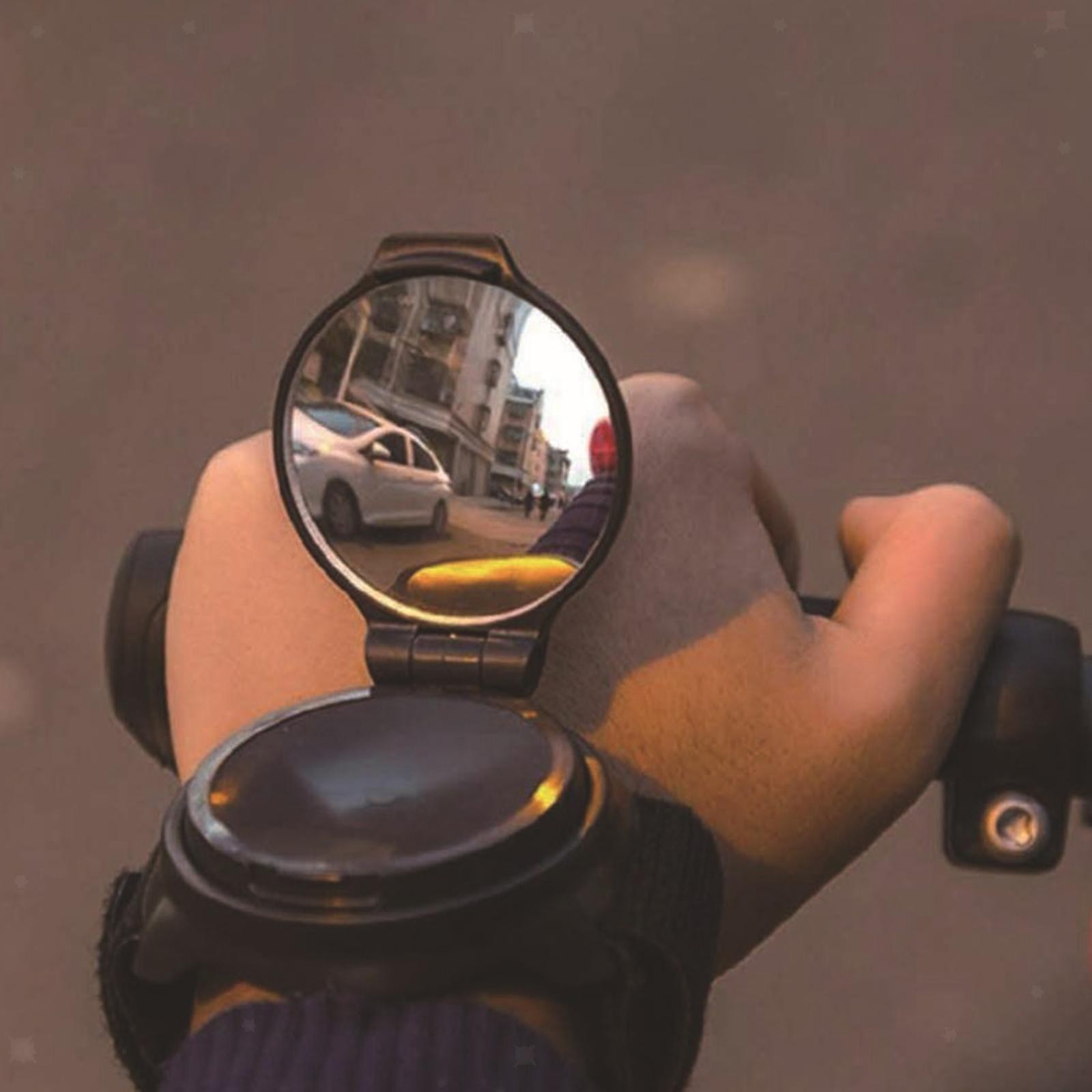 Vélo Poignet Bande Rétroviseur Mountain Road Portable Vélo Miroir