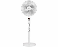 Pedestal Fan, 16 Inch, 40 W, 3 Speeds, White, Igenix DF1655