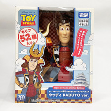 Disney Toy Story 30th Real Size Talking Figure Woody KABUTO ver. Japan NEW