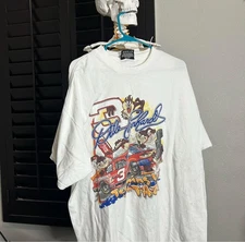 Chase Authentic Dale Earnhardt Graphic Tee Racing Cartoon Design