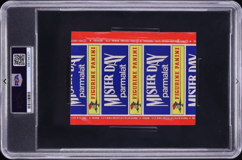 1984 Panini Formula 1 F1 Grand Prix Paper Pack Ayrton Senna PSA 8 NM-MT - Image 2 of 2