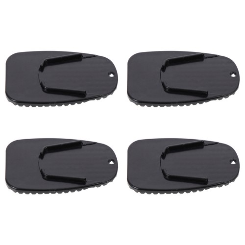 4pcs Motorcycle Support Pad Black Kickstand Cushion Anti Scuff Design - Picture 4 of 12