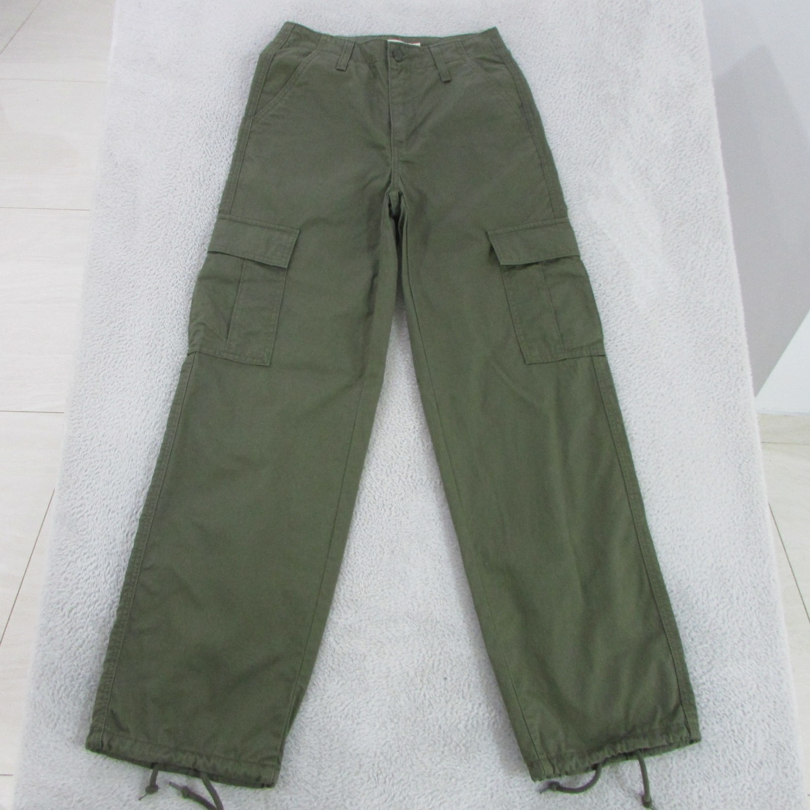Levis 94' Baggy Pants Womens Size W24 L30 Green Relaxed Straight thumbnail 2