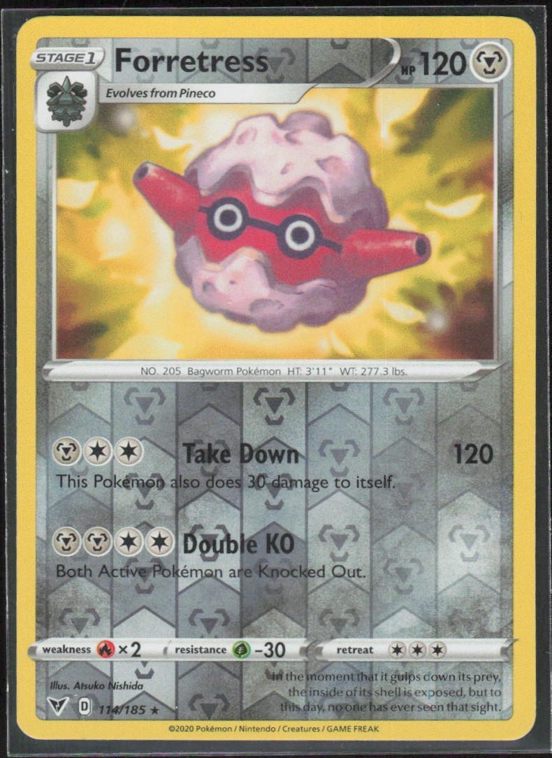 2020 Sword & Shield - Vivid Voltage Forretress Stage 1/Rare #114