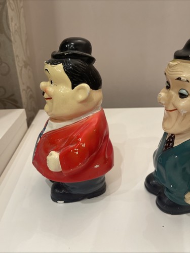 Alcanchas vintage de caja de dinero Laurel y Hardy años 50 - Imagen 5 de 16