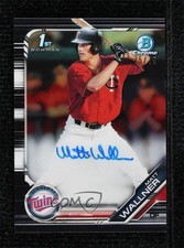 2019 Bowman Draft Chrome Pick Black Refractor 75/75 Matt Wallner Auto 0xy0